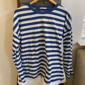 Striped long sleeve tee